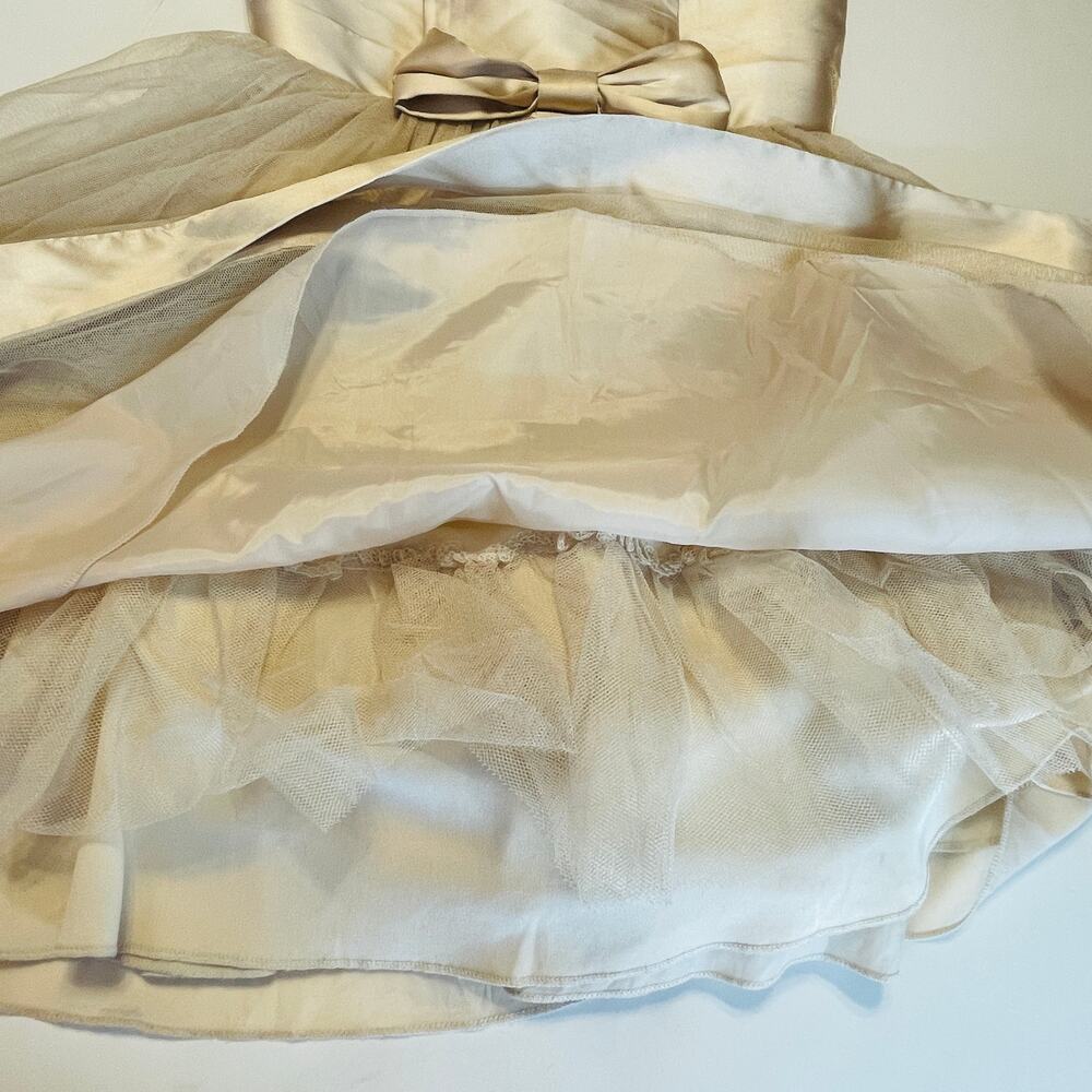 Speechless Kids Beige Chiffon Sleeveless Full Chiffon Skirt Formal Dress 10 - Picture 7 of 10